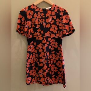 A.L.C. Silk Print Mini Dress